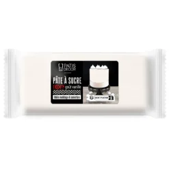 Pâte à sucre blanche premium arôme vanille 1 kg