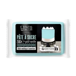Pâte à sucre bleu ciel 250 g - DDM 12/24