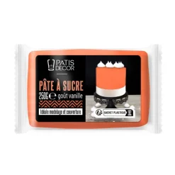 Pâte à sucre orange 250 g