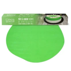 Pâte à sucre verte étalée - DDM 11/24