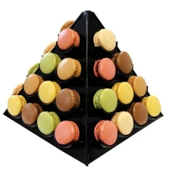 Pyramide à macarons noire
