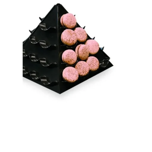 Pyramide à macarons noire