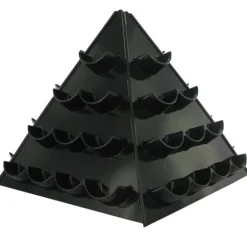 Pyramide à macarons noire
