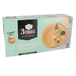 Quiches feuilletées à garnir (x4)