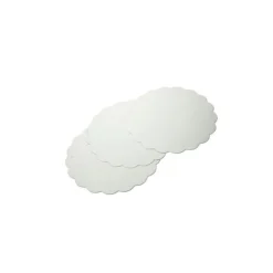 Rond carton festonné blanc (x250)