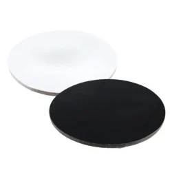 Ronds blancs et noirs Ø 30 cm (x5)