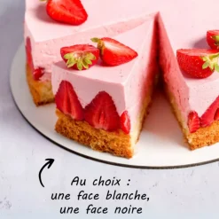 Ronds blancs et noirs Ø 30 cm (x5)