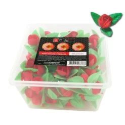 Roses rouges et feuilles en azyme (x80)