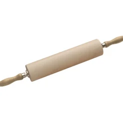 Rouleau à pâte avec poignées en hêtre diamêtre 8 cm 35 cm