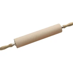 Rouleau à pâte avec poignées en hêtre diamêtre 8 cm 40 cm