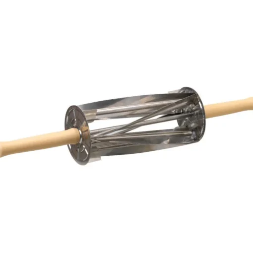 Rouleau coupe-croissants inox triangle 21x9,7 cm