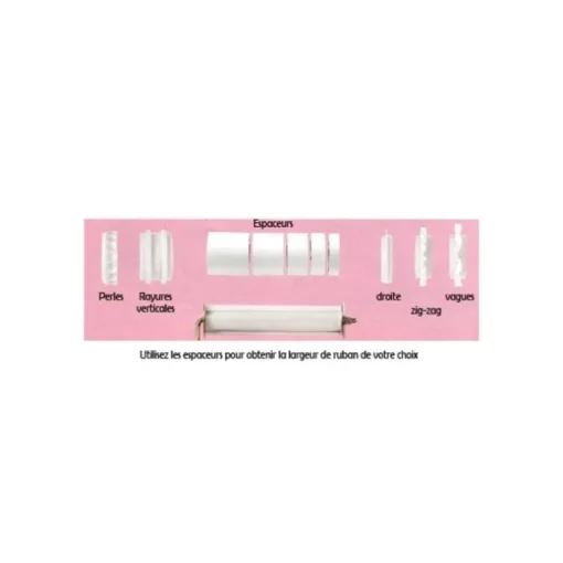 Rouleau décor rubans pâte à sucre Patisdecor