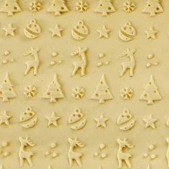Rouleau empreintes en bois Noël