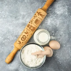 Rouleau en bois à empreintes Alsace