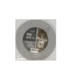 Ruban argenté pailleté 38 mm (22 m)