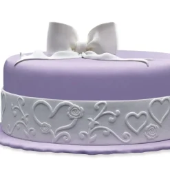 Ruban pâte à sucre coeurs h 5 cm (1,25 m)