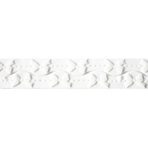 Ruban pâte à sucre noeuds blanc h 3 cm (2,5 m)