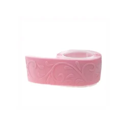 Ruban pâte à sucre rose arabesques (1,25 m)