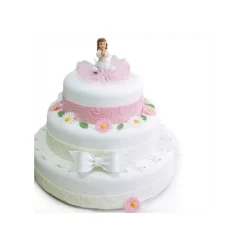 Ruban pâte à sucre rose arabesques (1,25 m)