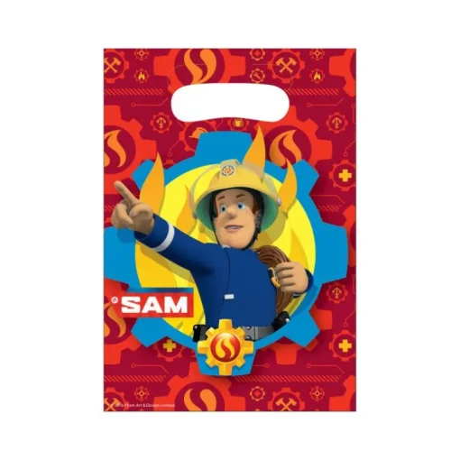 Sac à confiseries Sam le pompier (x8)