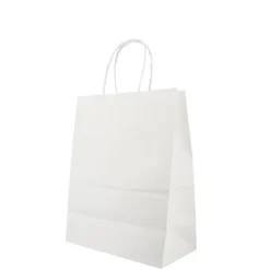 Sac en papier blanc - 21x11x27 cm