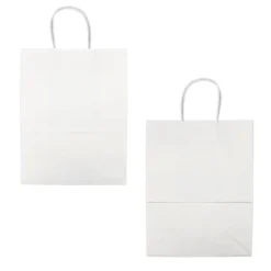 Sac en papier blanc - 25x12x33 cm