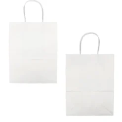 Sac en papier blanc - 21x11x27 cm