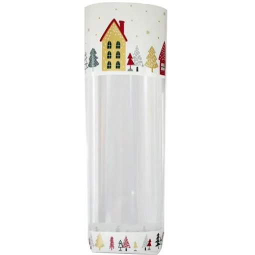 Sachets polypro Village de Noël 10 x 22 cm (x5)