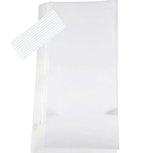 Sachets transparents avec liens - 18 x 30 cm (x10)