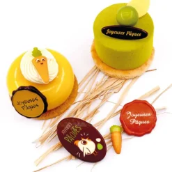 Sceaux Joyeuses Pâques chocolat blanc (x 70) - DDM 07/24