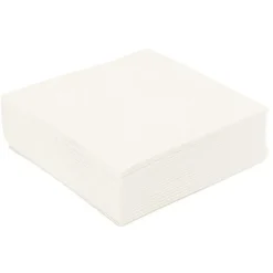 50 Serviettes de table blanches