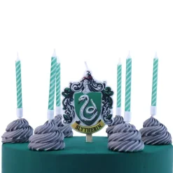 Set de 7 bougies d'anniversaire Serpentard Harry Potter