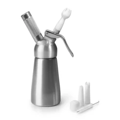 Siphon à crème argent