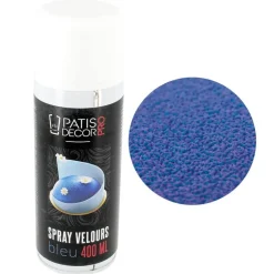Spray effet velours Bleu 400 ml