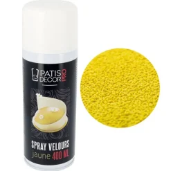 Spray effet velours Jaune 400 ml