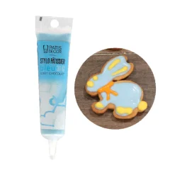 Stylo pâtissier bleu goût chocolat