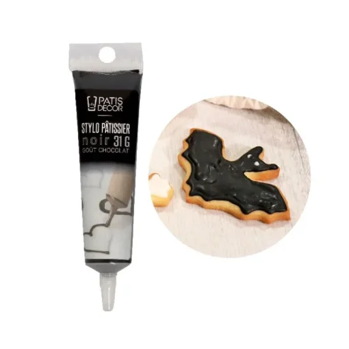 Stylo pâtissier noir goût chocolat