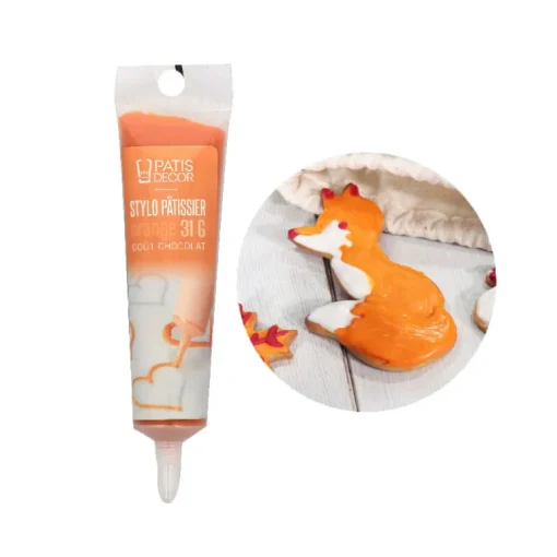 Stylo pâtissier orange goût chocolat