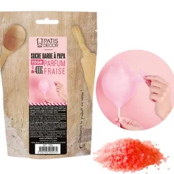 Sucre barbe à papa Fraise 400 g