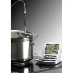 Support clipsable pour sonde de thermomètre de cuisson