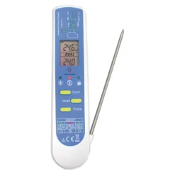 Thermomètre DUO infra-rouge sonde repliable IP65 de -55° à +330° c