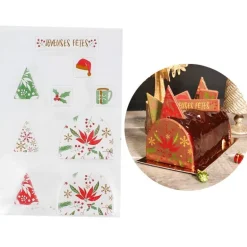 Transfert chocolat thème Noël classique
