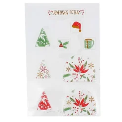 Transfert chocolat thème Noël classique