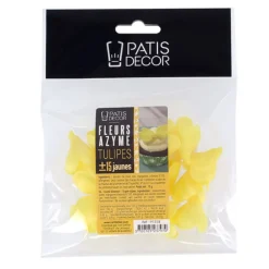 Tulipe jaune en azyme (x15)