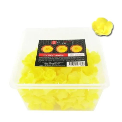 Tulipes jaunes en azyme (x200)